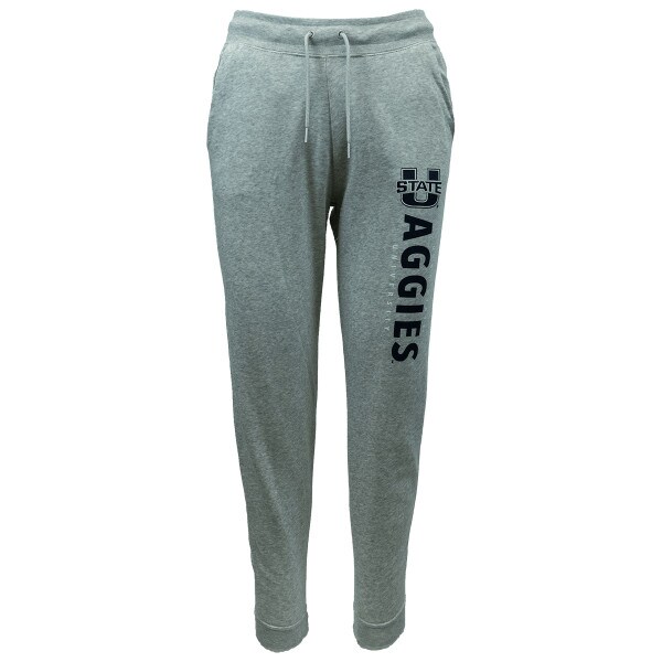 Women's Nike U-State Aggies Utah State Gray Fleece-Lined Joggers